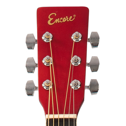 Encore Acoustic Guitar ~ Redburst