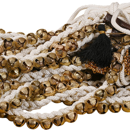 JAS Concert Quality Kathak Ghungroo, Gold Plated, Ankle bracelets pair of 150 bells each
