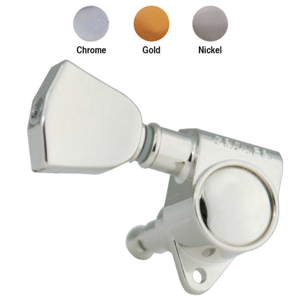 Grover Original Rotomatics Machineheads ~ 3+3 ~ Keystone Buttons ~ Chrome