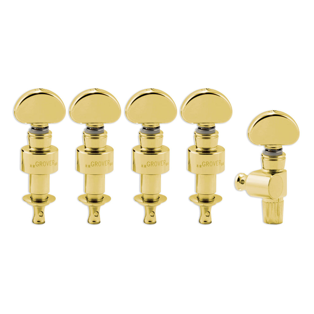 Grover Banjo Pegs (Set of 5) ~ Gold