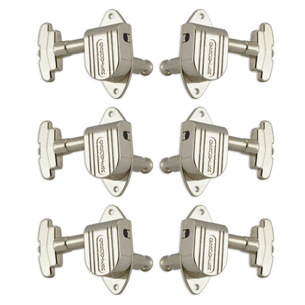 Grover Vintage Imperial Machineheads ~ 3+3 ~ Nickel