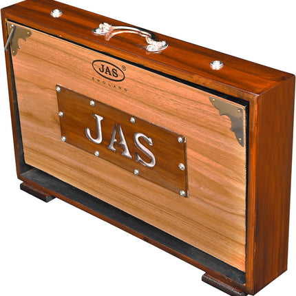 JAS Deluxe Shruti box Chromatic 13 Brass Reeds C to C with Padded Bags
