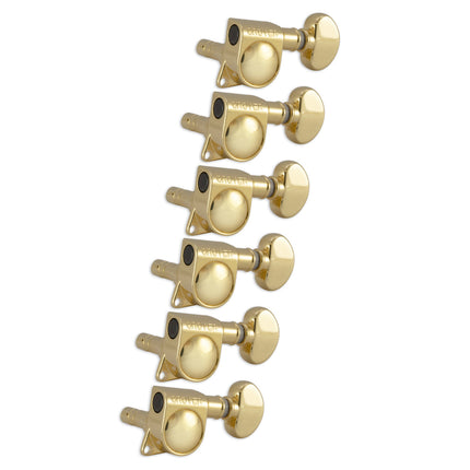 Grover Mini Locking Rotomatics Machineheads ~ 6-In-Line ~ Gold