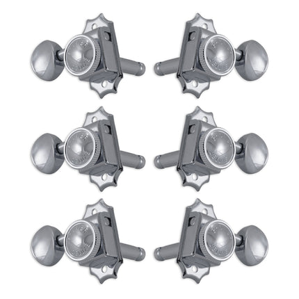 Grover Vintage Locking Machineheads ~ 3+3 ~ Chrome