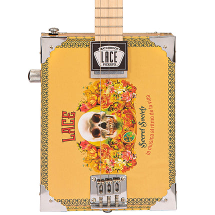 Lace Cigar Box Electric Guitar ~ 3 String ~ Secret Society