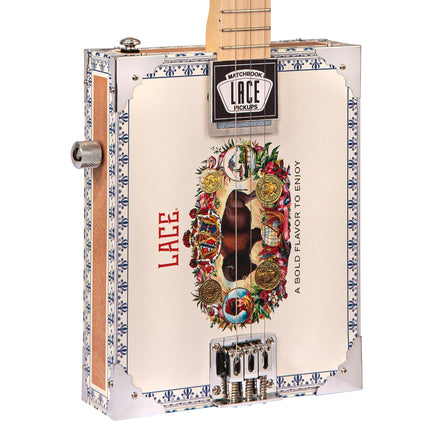 Lace Cigar Box Electric Guitar ~ 3 String ~ Buffalo Bill