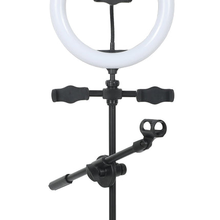 CAD Desktop Ring Lightwith Mic and 3 Phone Holders