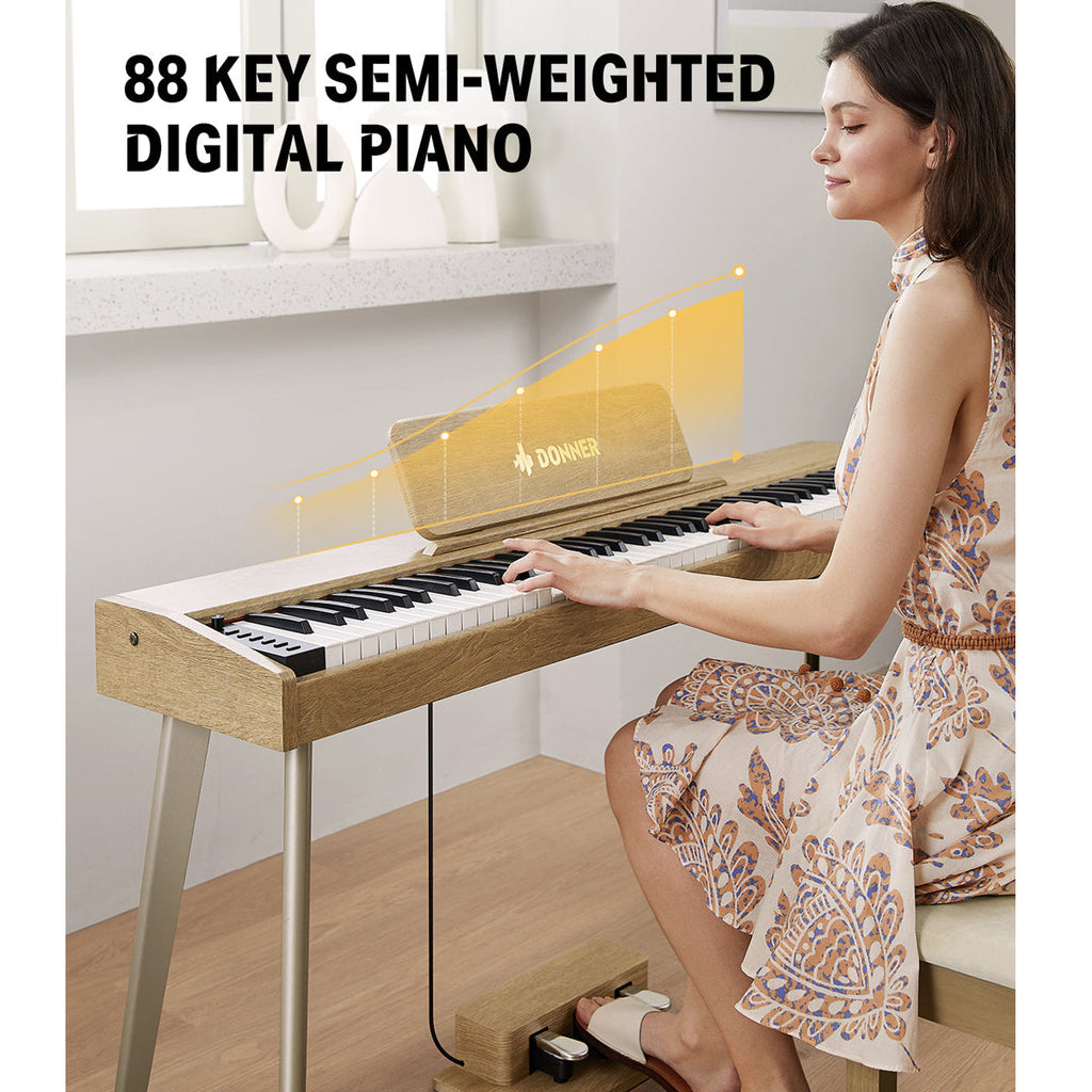 Donner DDP60 ~ Semi-Weighted Upright Digital Piano