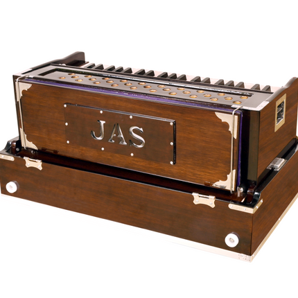 JAS Harmonium Super Deluxe Brass Reeds Portable (Left Coupler)