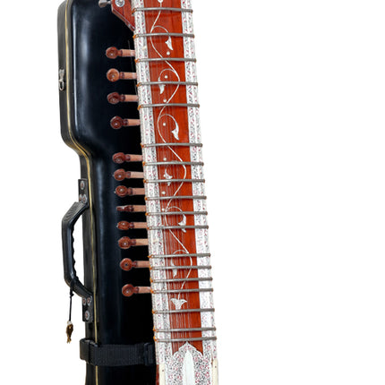 JAS Electric Sitar, Travelers, Decorative, STANDARD – 7 Main & 12 Tarab Strings With Hard Case