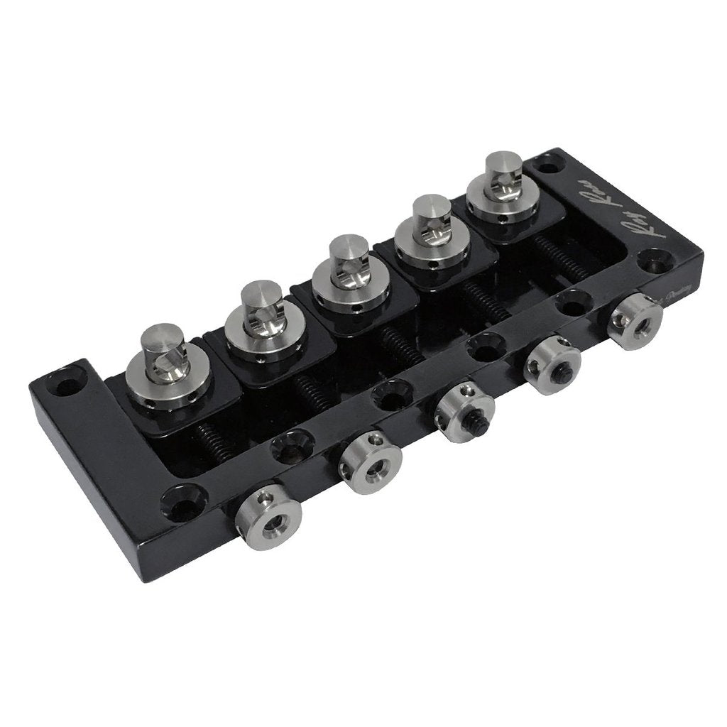 Ray Ross Saddle-Less Bass Bridge ~ 5 String / 19mm Black