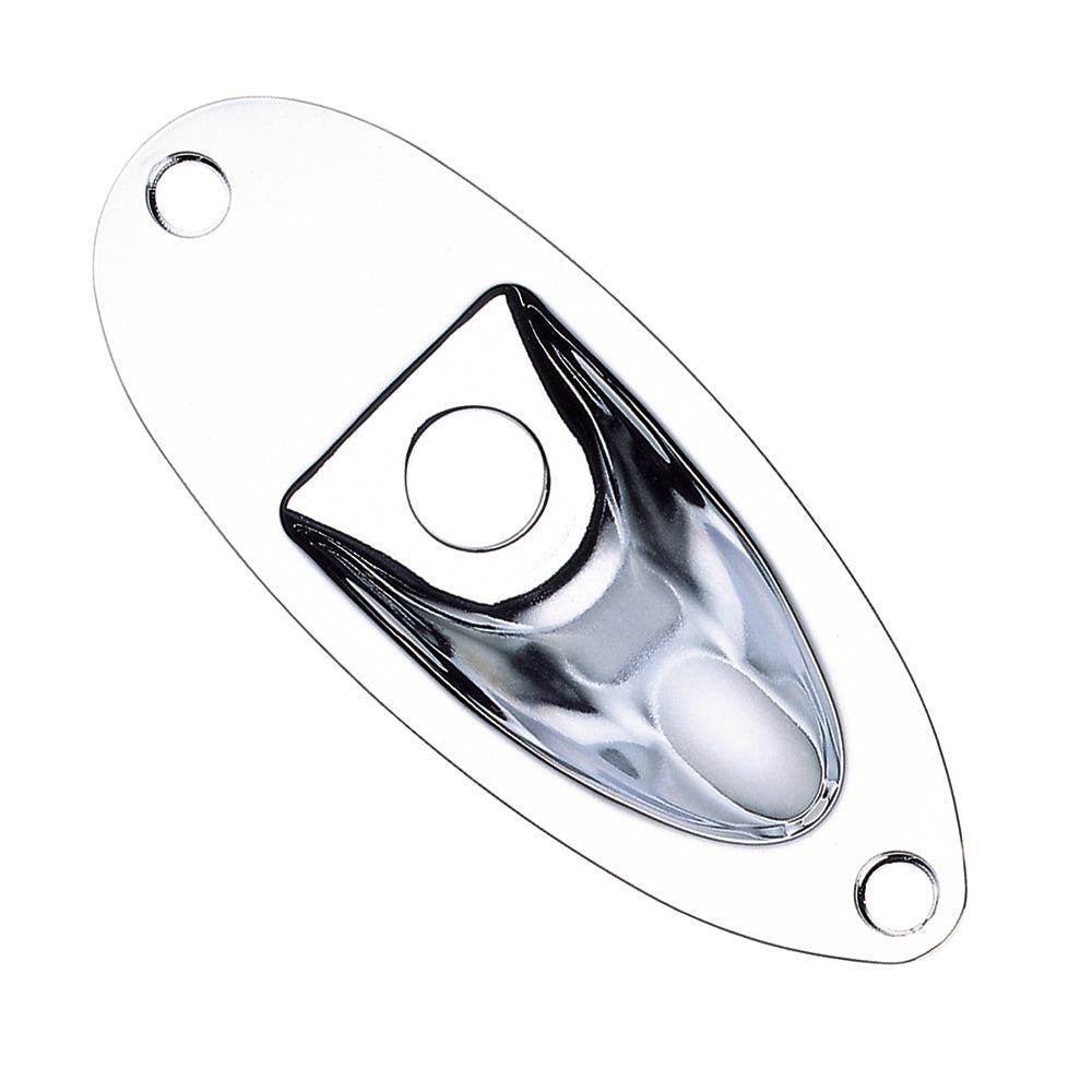 Guitar Tech Jack Socket Plate ~ Chrome