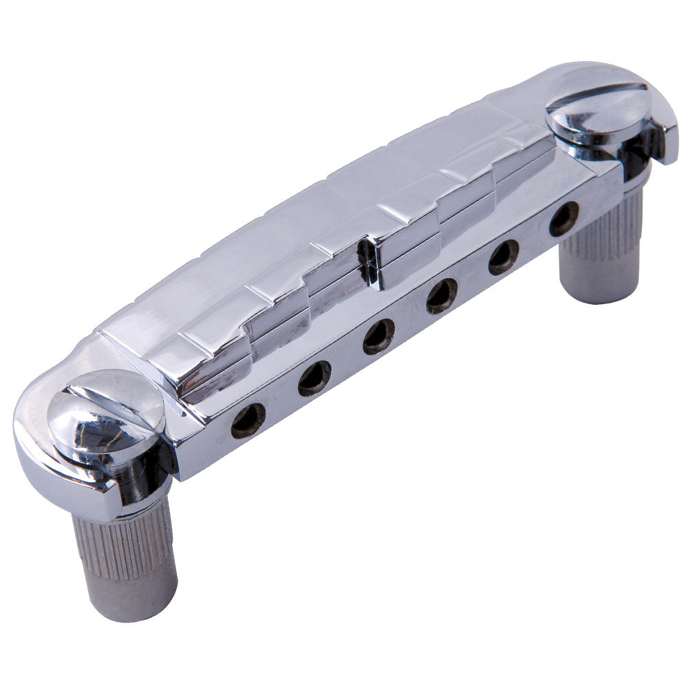 Guitar Tech Compensated Wrap Over Bridge ~ Chrome