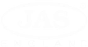 JAS Musicals Limited logo in white font colour