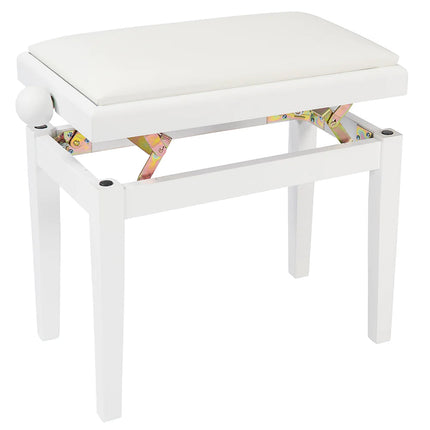 Kinsman Adjustable Piano Bench ~ Polished Gloss White