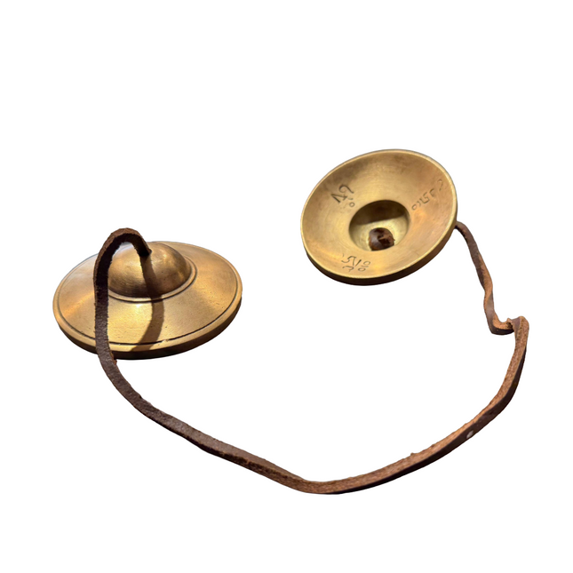 Nepali Tibetan Manjira (8.5 cm) – Bronze Meditation Cymbals