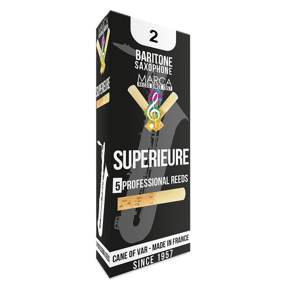 Marca Superieure Reeds ~ 5 Pack ~ Baritone Sax ~ 2