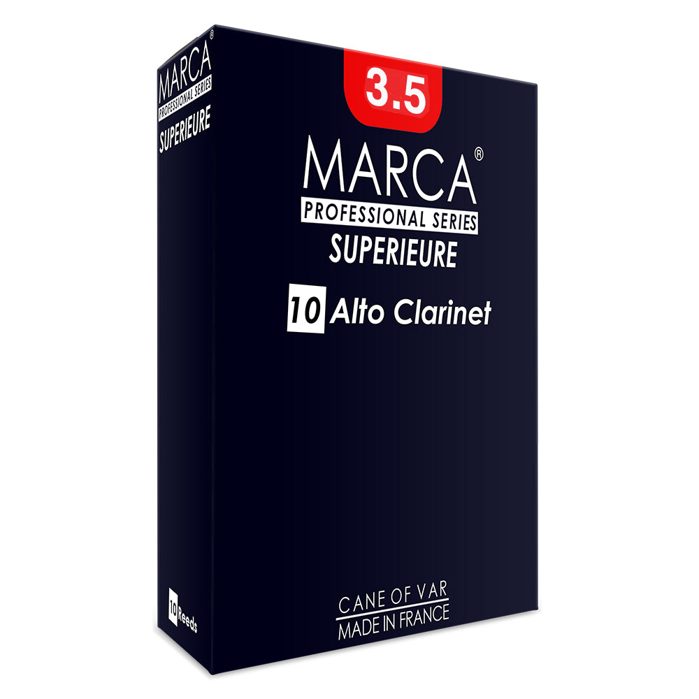 Marca Superieure Reeds ~ 10 Pack ~ Alto Clarinet ~ 3.5