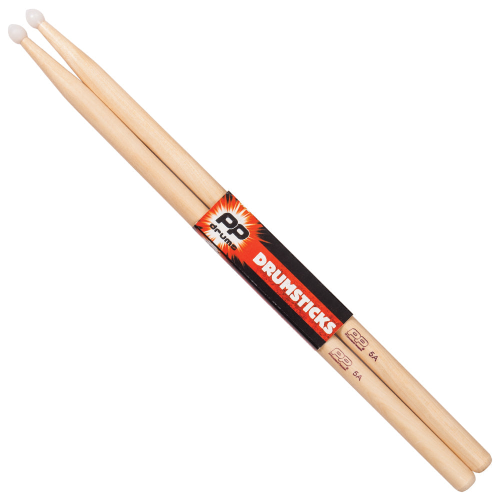 PP Drums Nylon Tip Drum Sticks ~ 5A