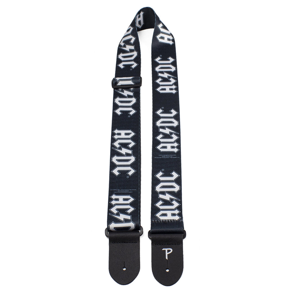 Perri's Polyester Guitar Strap ~ AC/DC ~ Black/White