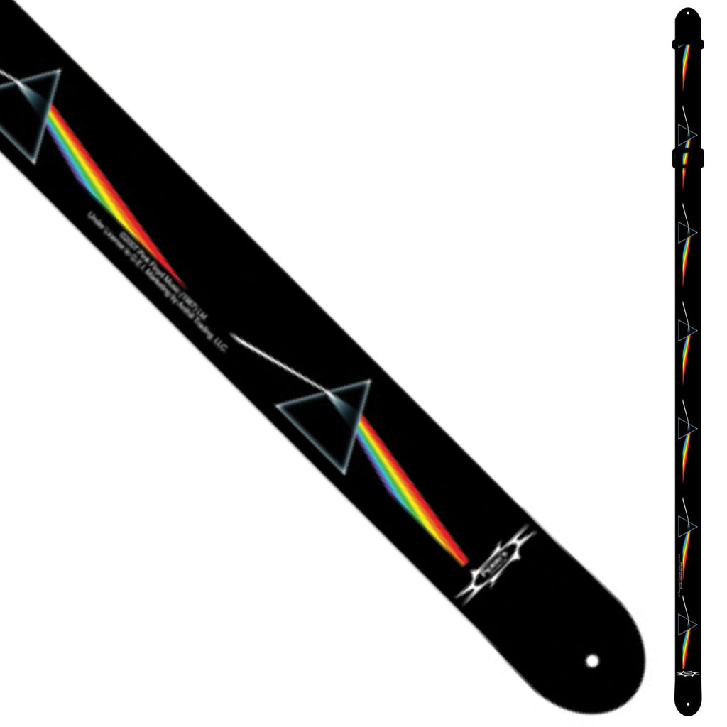 Perri's Polyester Guitar Strap ~ Pink Floyd ~ Black Prism