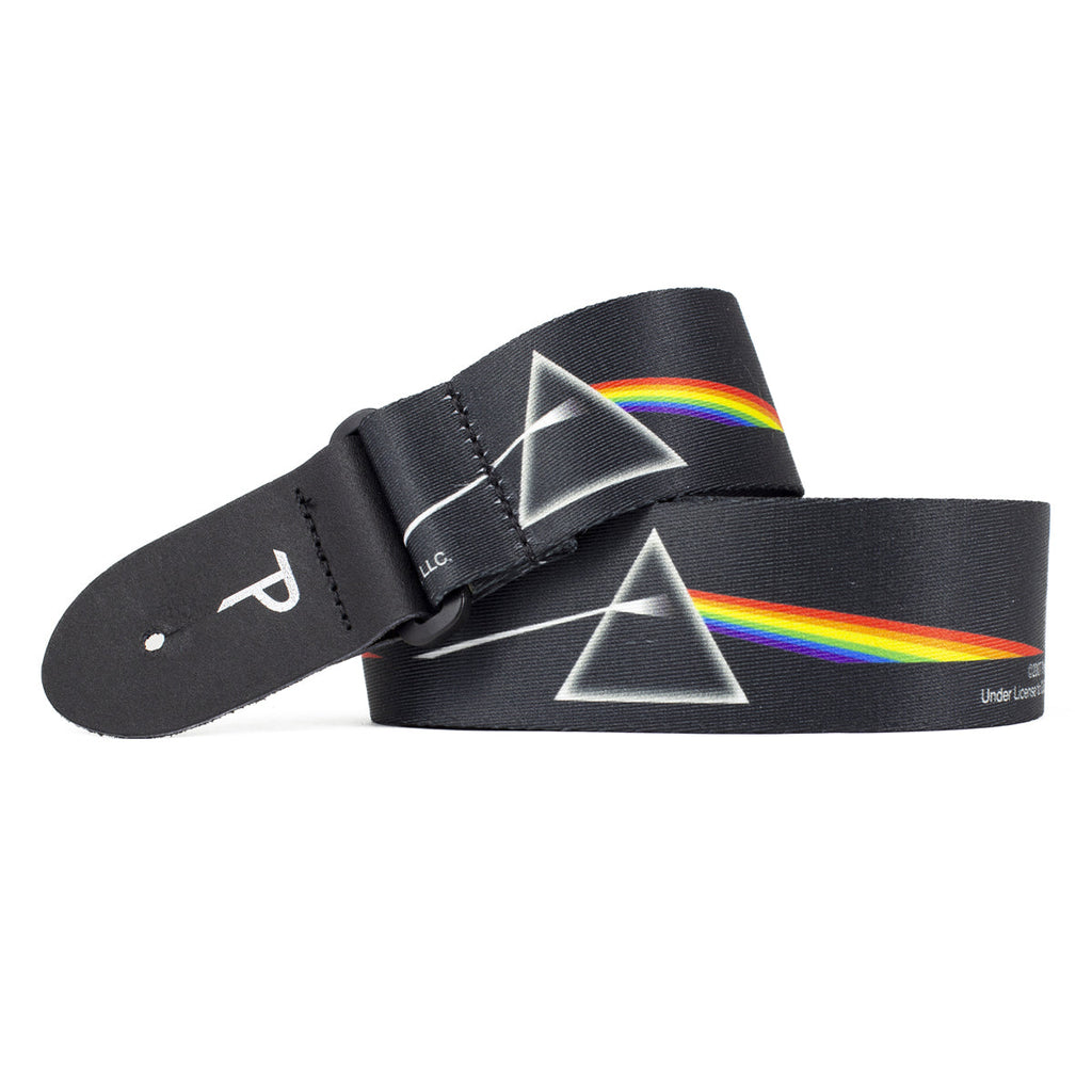 Perri's Polyester Guitar Strap ~ Pink Floyd ~ Black Prism