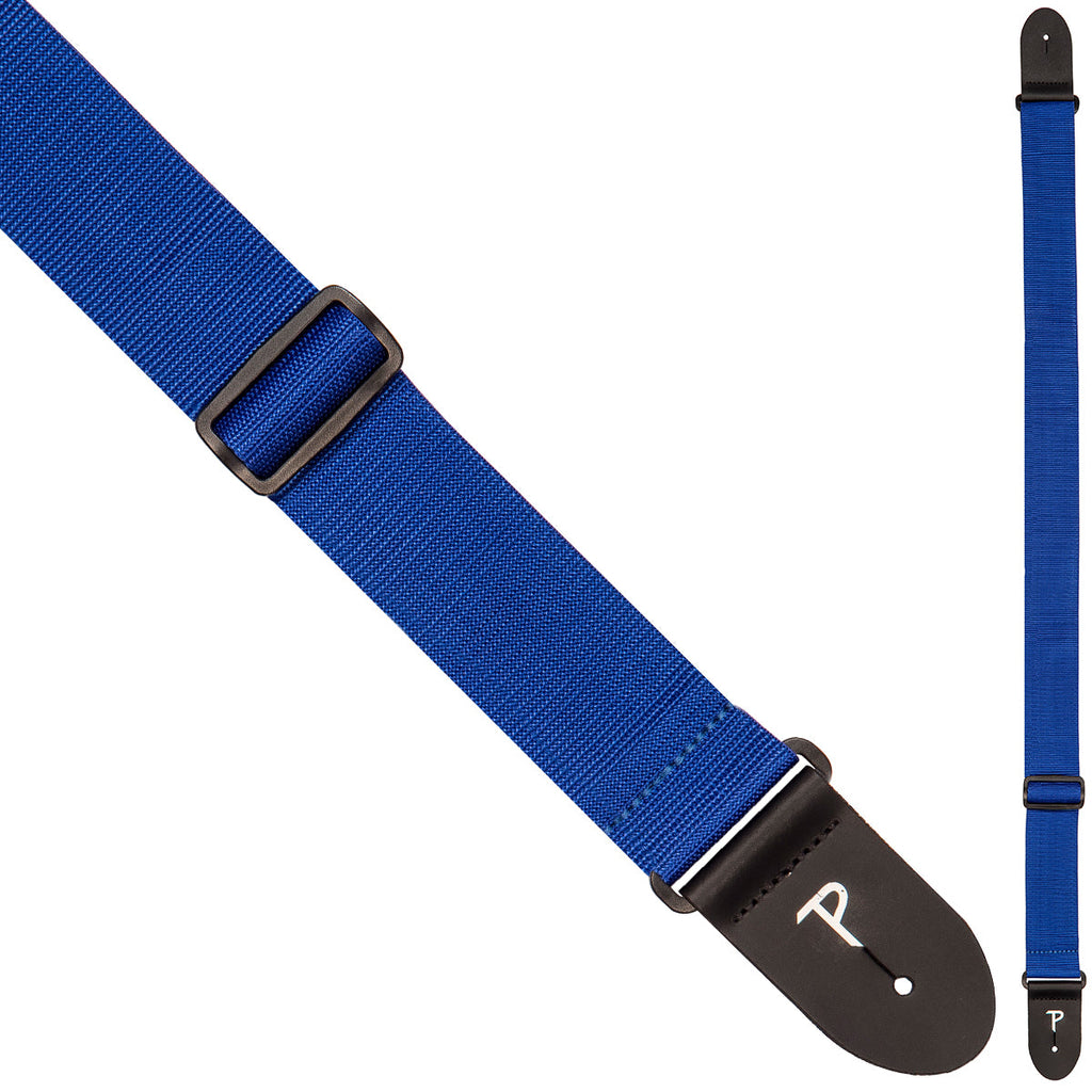 Perri's Polyester Extra Long Guitar Strap ~ Navy Blue