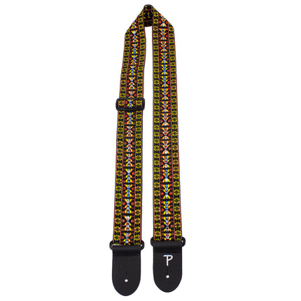 Perri's 2" Retro Hootenanny Poly Guitar Strap ~ Yellow Brown