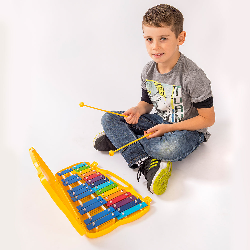 PP World 25 Note Glockenspiel ~ Coloured Metal Keys