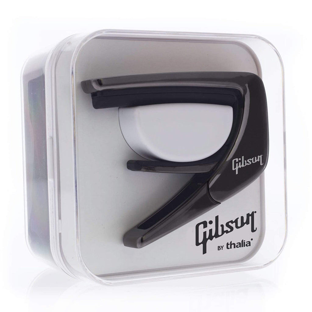 Gibson® by Thalia Black Chrome Capo ~ Split Parallelogram Inlay