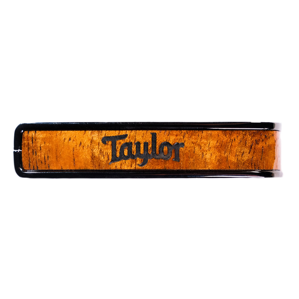 Taylor® by Thalia Black Chrome Capo ~ AAA Hawaiian Koa with Black Taylor Logo Inlay