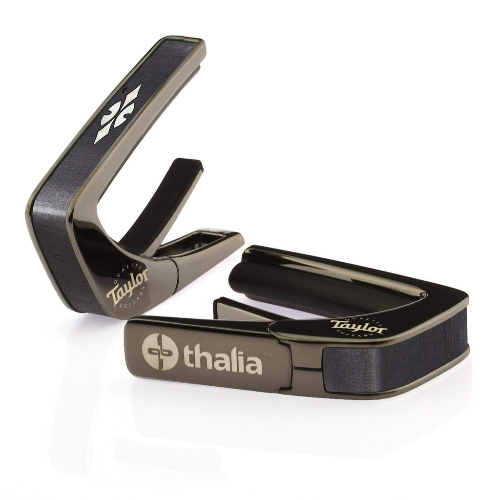 Taylor® by Thalia Black Chrome Capo ~ 700 Series Reflections Fingerboard Marker Inlay