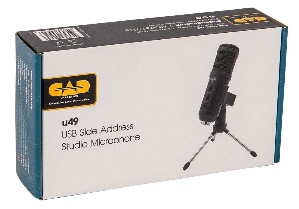 CAD USB Studio Microphone Kit with Headphone Monitor