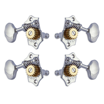 Grover U98 Series Sta-Tite Ukulele Pegs (Set of 4) ~ Chrome