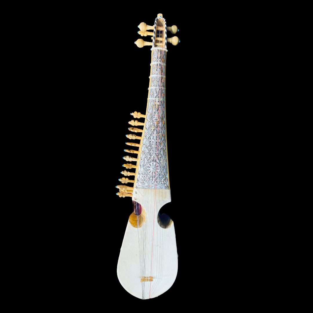 Most Beautiful Rabab Instrument JAS Rabab Full Neck Enlayed| Afghan Rabab | Afghan Rabab and Cases| buy ...
