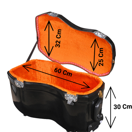 JAS Tabla Hard Case, Fibre Case, Flight Case BLACK