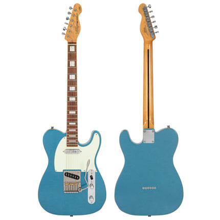 Metallic Gun Hill Blue Vintage Revo V52 ProShop Unique Electric Guitar
