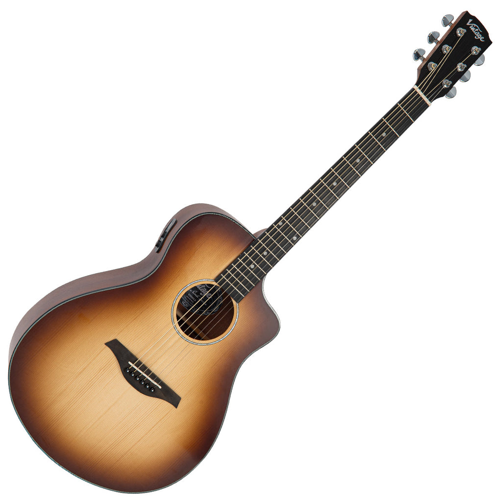 Cappuchino Burst Vintage Pacific Coast Series Electro-Acoustic Guitar