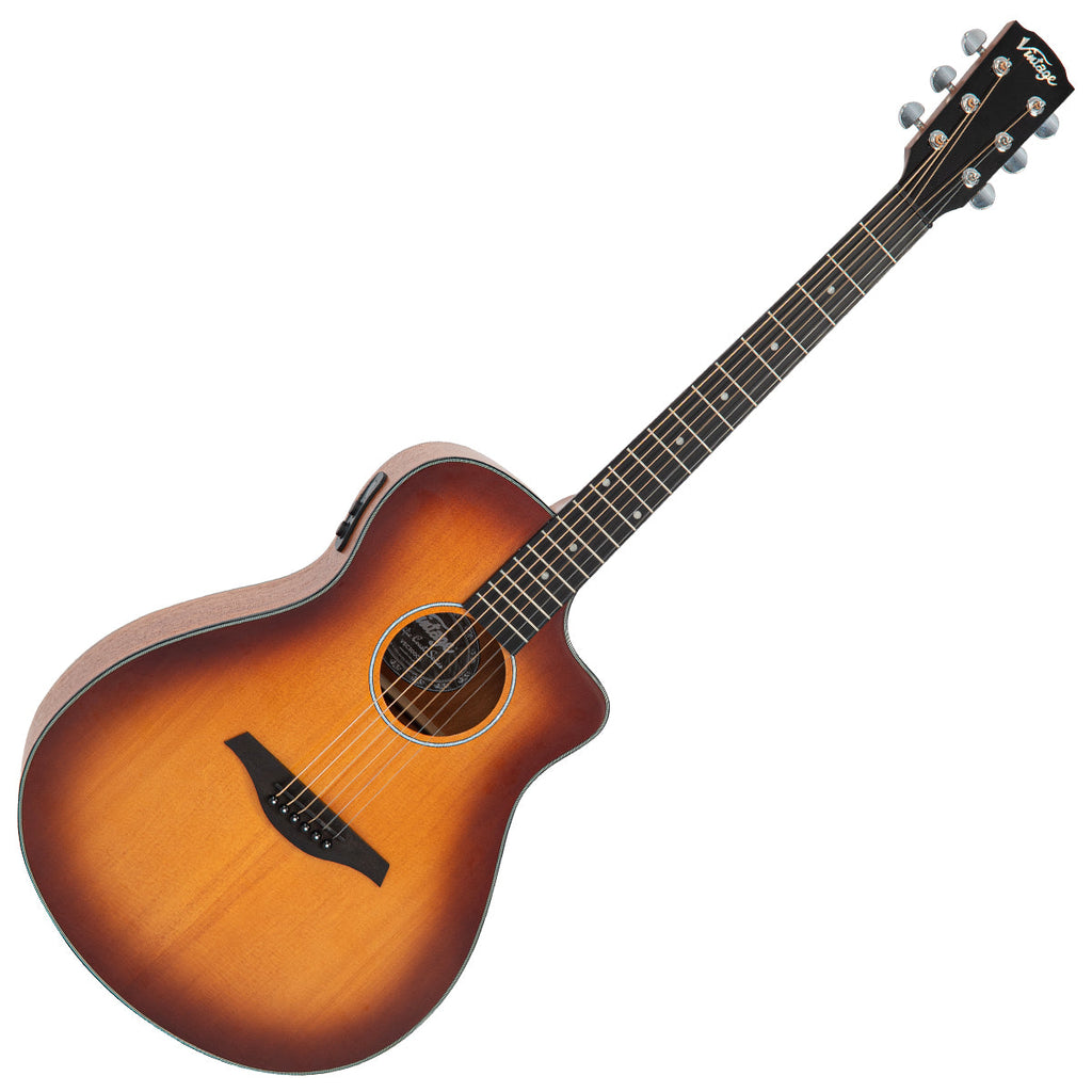 Cherry Burst Vintage Pacific Coast Series Electro-Acoustic Guitar