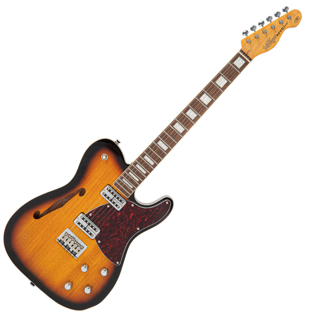 Two-Tone Sunburst Vintage REVO Series 'Midline' Electric Guitar