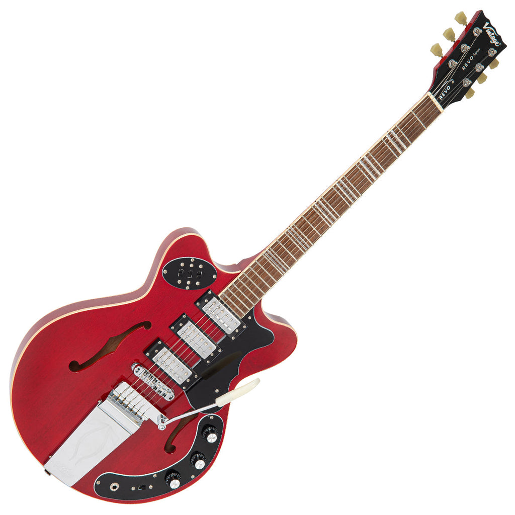 Cherry Red Vintage REVO Series 'Superthin' Electric Guitar