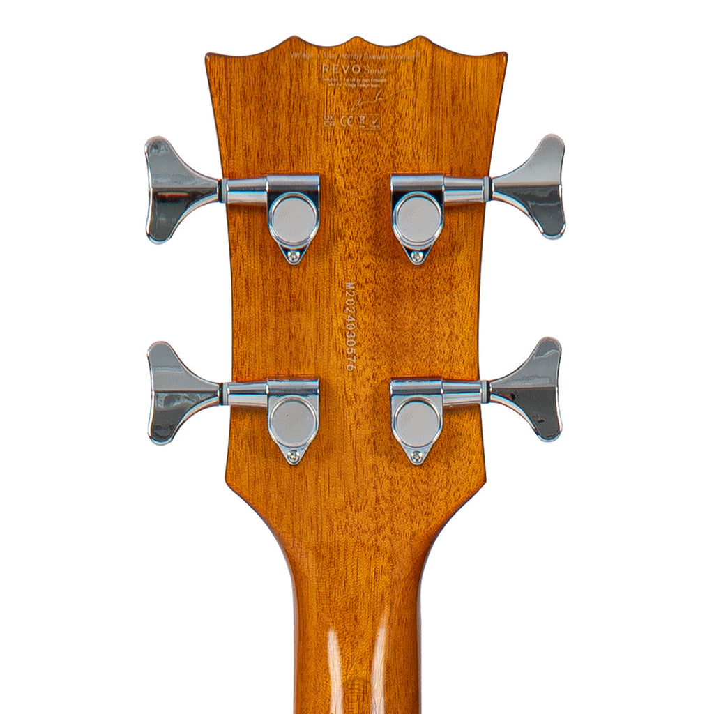 Natural Vintage REVO Series 'Supreme' Semi Acoustic Bass 