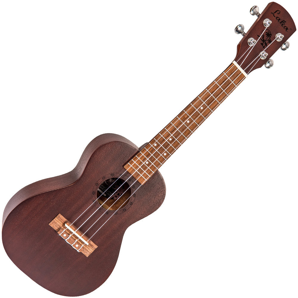 Laka Sapele Series Concert Ukulele & Bag ~ Chocolate