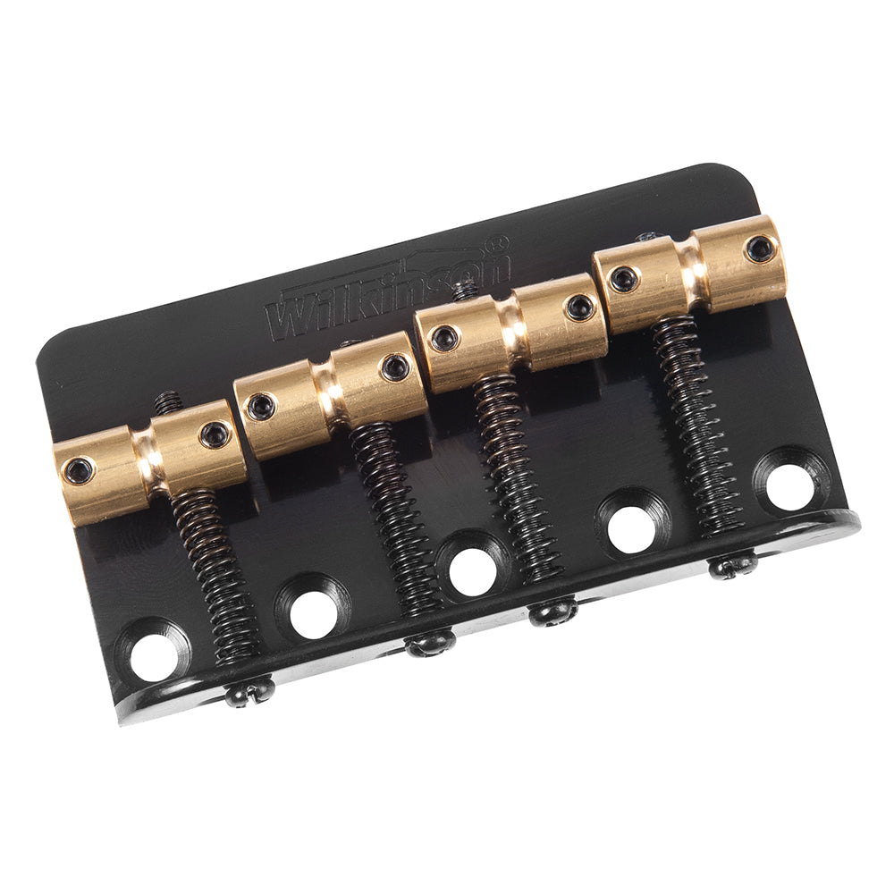 Wilkinson Barrel-Style Bass Bridge ~ Black