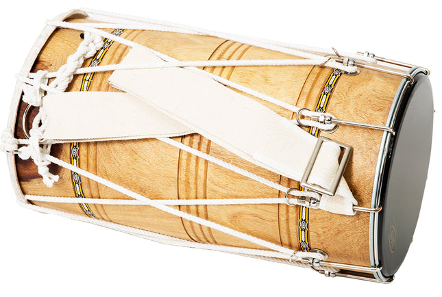 JAS Natural Dhol, Straight Barrel With all Accessories