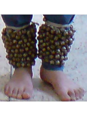 JAS Concert Quality Kathak Ghungroo Ankle Bracelets Pair. 75 Bells each Bracelet