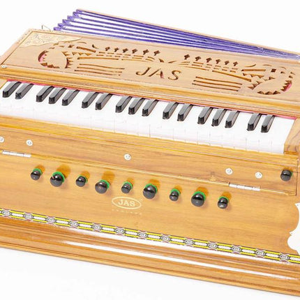 JAS Harmonium Teak Wood 3 Sets of JAS English Reeds Fix Coupler Standard